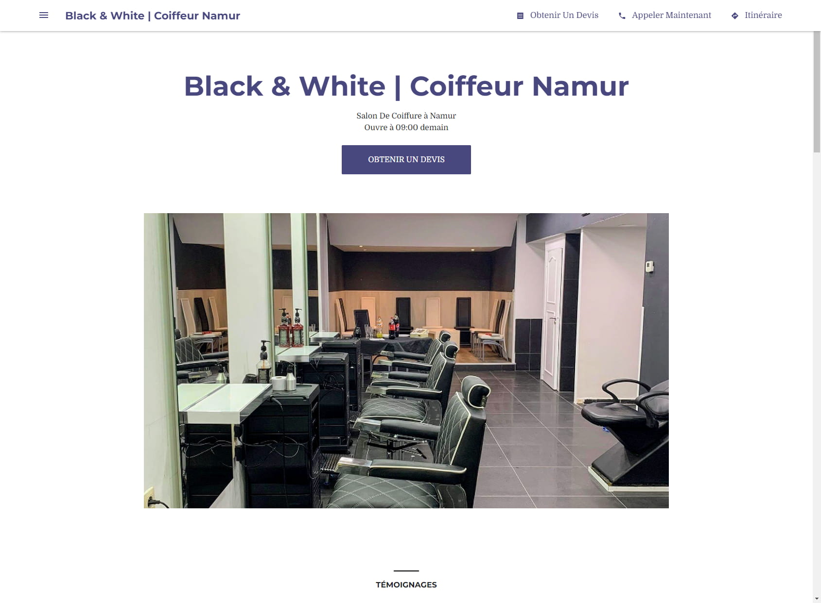 Black & White Coiffeur Namur