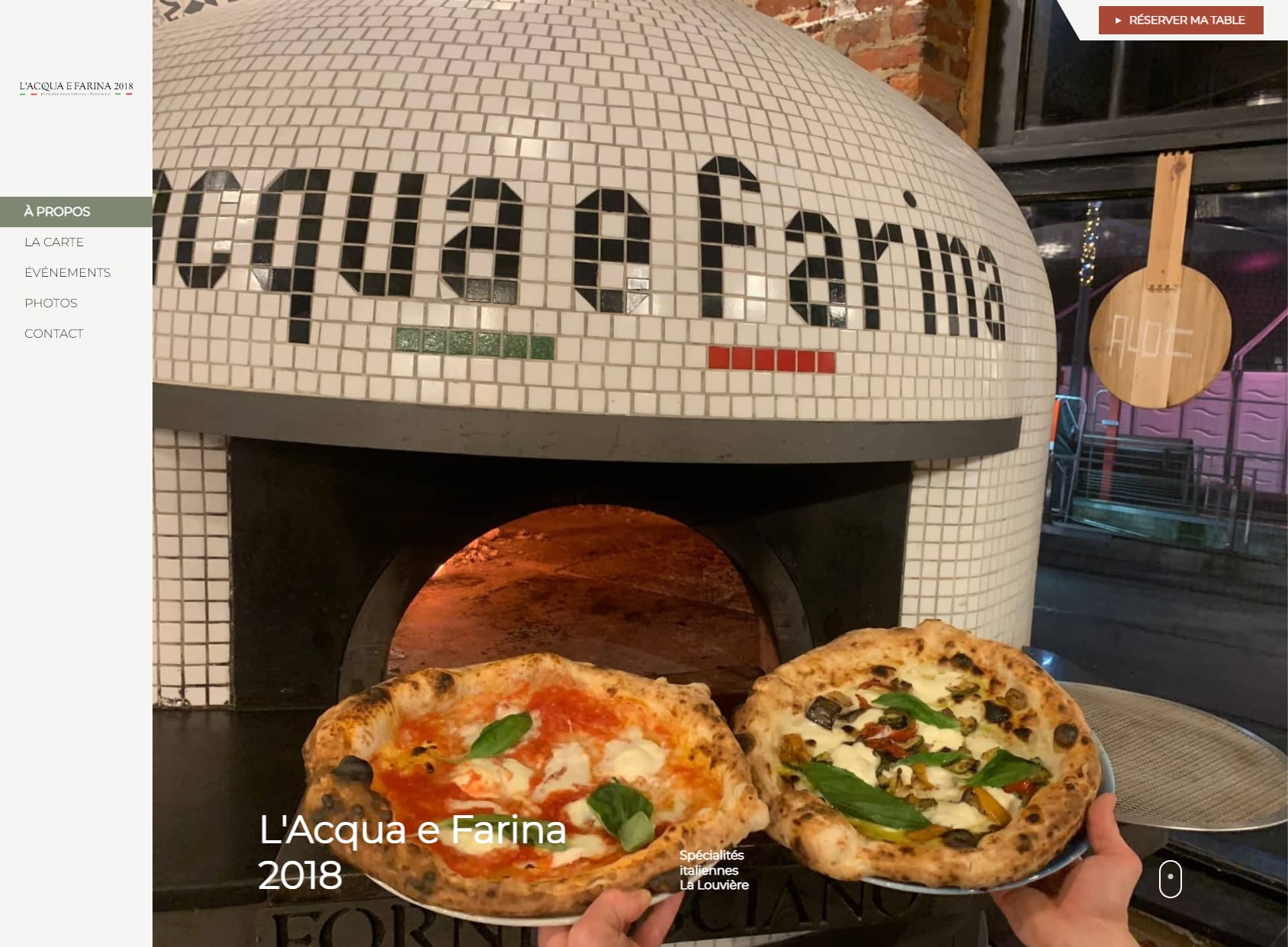 L'acqua e Farina 2018 - Pizzeria Napoletana - brasserie