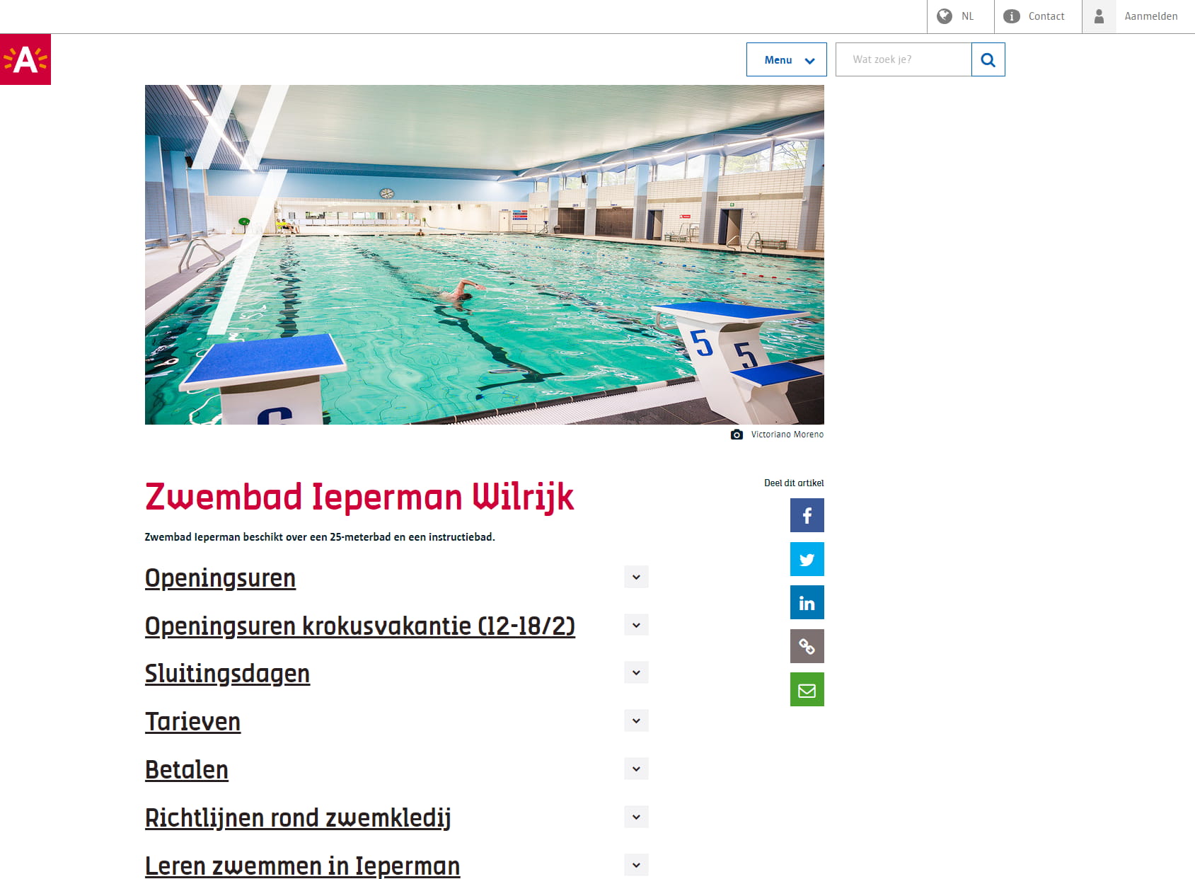 Wilrijk Zwembad Ieperman