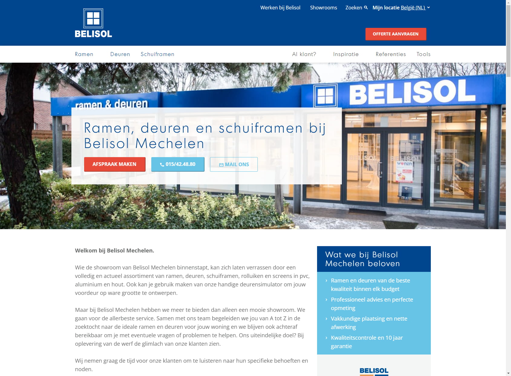 Belisol Mechelen - Ramen, Deuren & Schuiframen