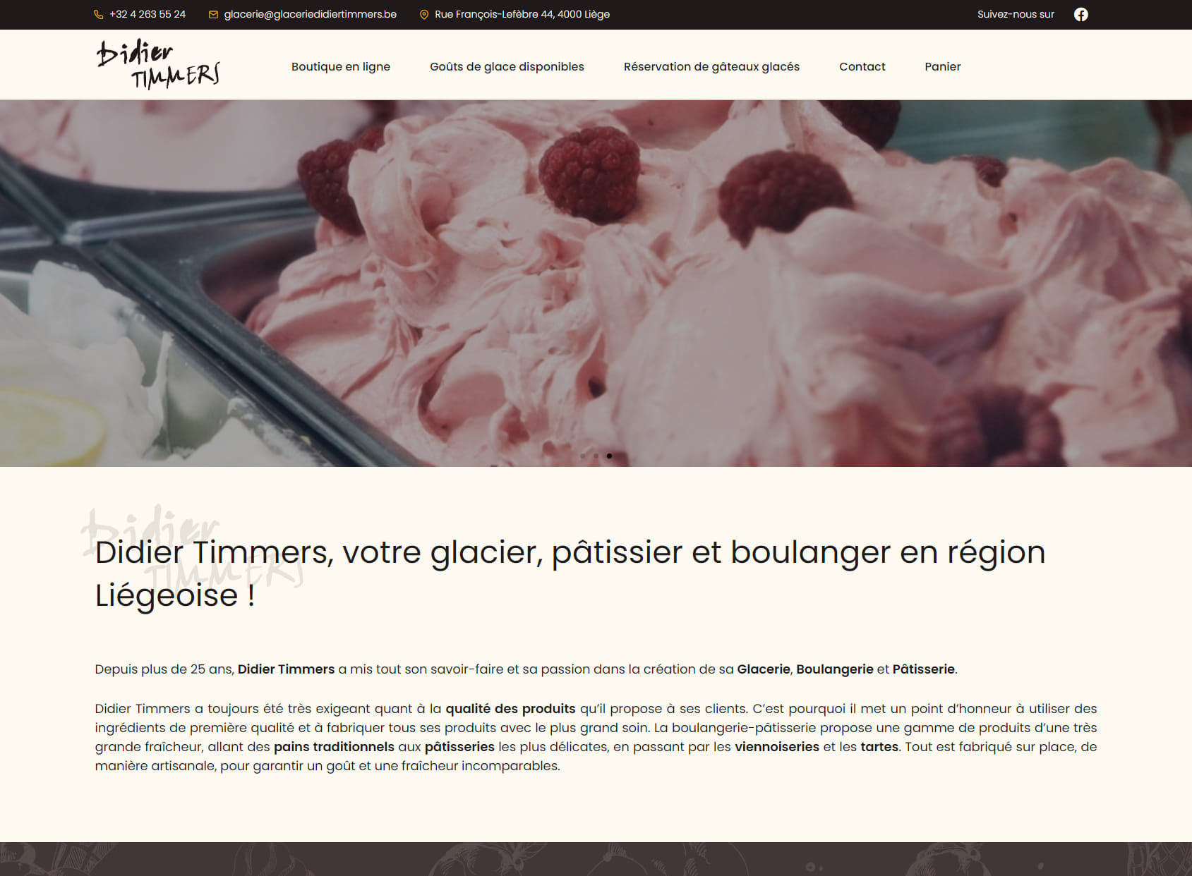 Timmers Didier (Glacier, Pâtissier, Boulanger et Chocolatier)