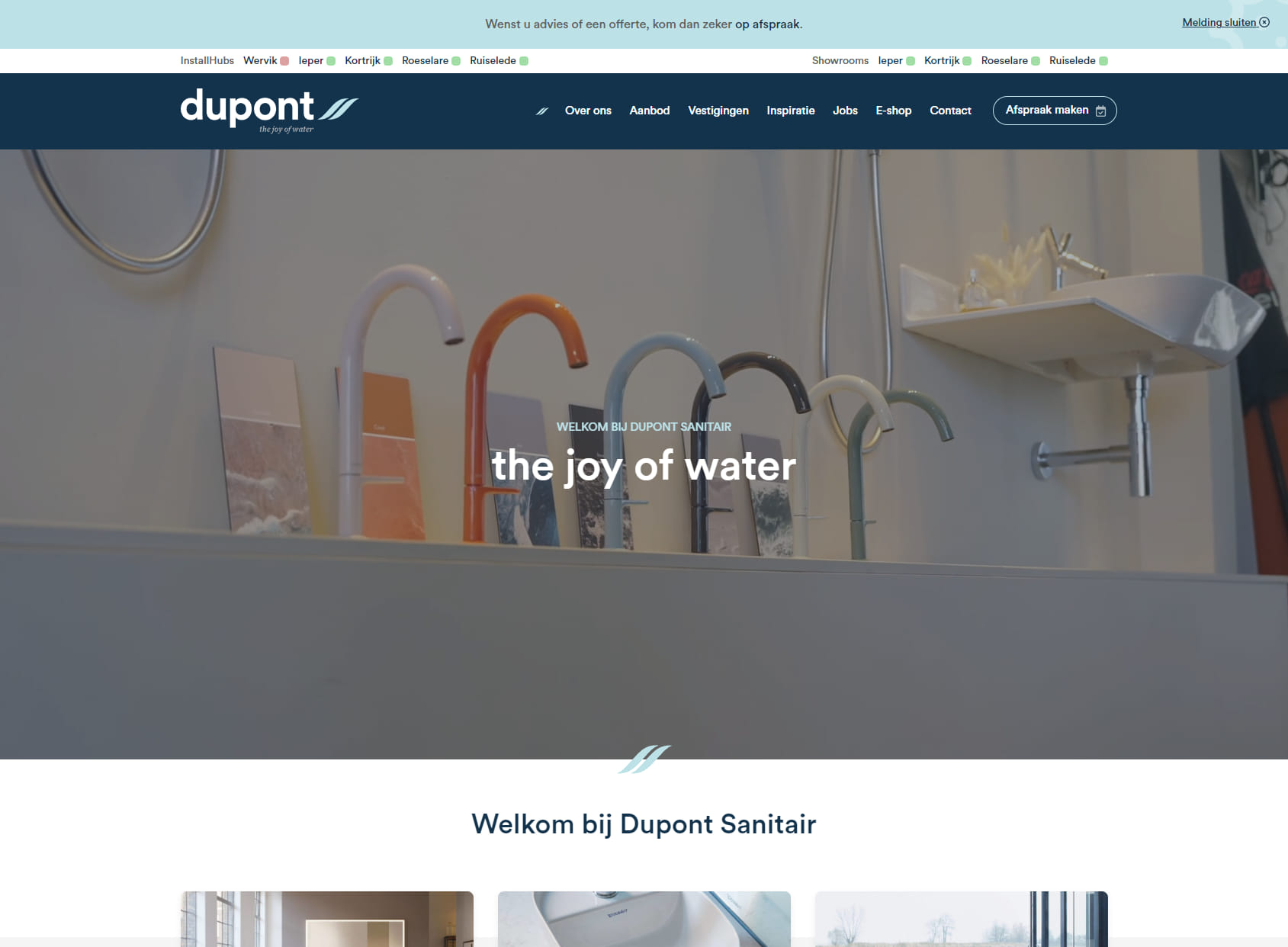 Dupont Sanitair Roeselare Showroom