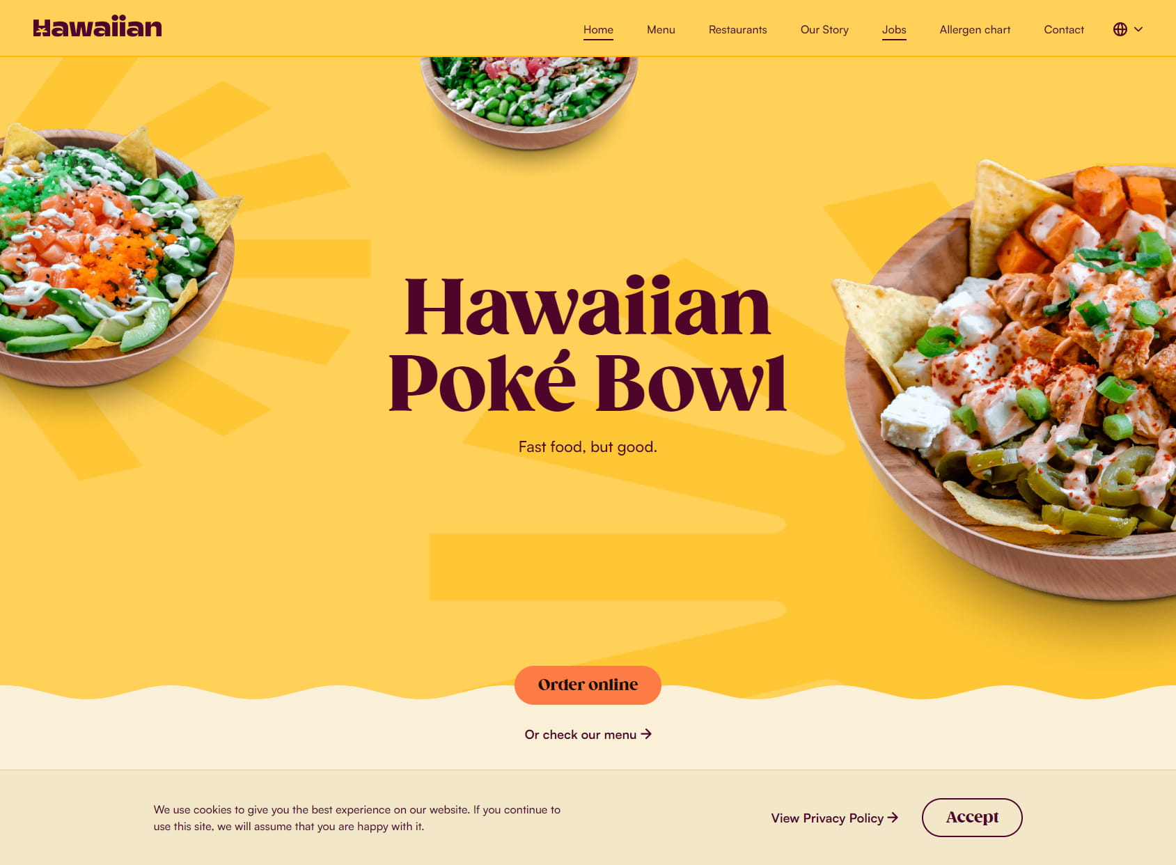 Hawaiian Poké Bowl - Rive Gauche